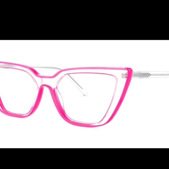 Beautiful Eyeglasses, very fashionable radiant Pink combined with White - Picture 12 of 16
